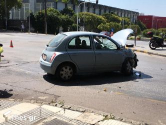 Θεσσαλονίκη: Τροχαίο με δύο τραυματίες στη Μεγάλου Αλεξάνδρου