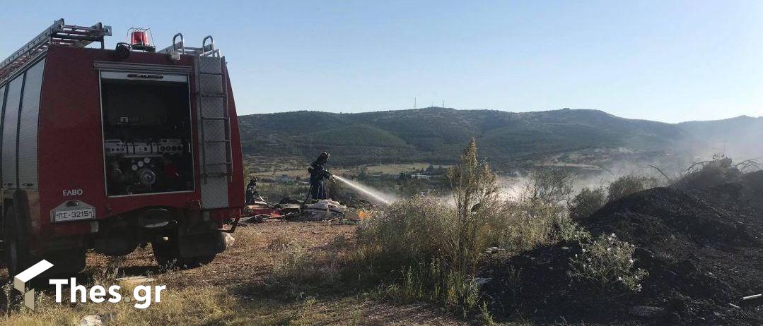 φωτιά τώρα Θεσσαλονίκη κίνδυνος πυρκαγιάς