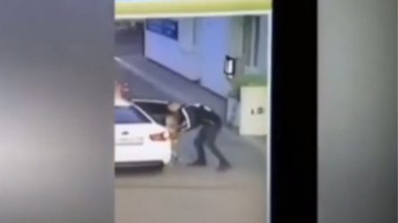 Σοκαριστικό βίντεο με την απαγωγή 4χρονης από βενζινάδικο