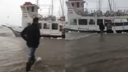 Συγκλονιστικό: Ο «Ιανός» έφερε τα καράβια στην… στεριά στην Κεφαλονιά! (ΒΙΝΤΕΟ)