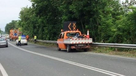 Εργασίες κοπής πρασίνου στην Εθνική Οδό 2 Θεσσαλονίκης-Έδεσσας 