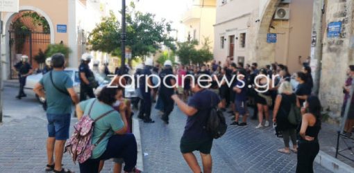 Επεισόδια σε εκκένωση κατάληψης στα Χανιά