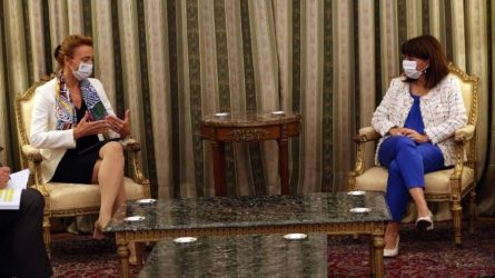 Με τη γ.γ. του Συμβουλίου της Ευρώπης συναντήθηκε η Σακελλαροπούλου