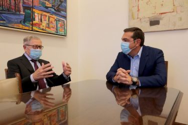 Ο Αλέξης Τσίπρας συναντήθηκε με τον επικεφαλής του Ευρωπαϊκού Μηχανισμού Σταθερότητας