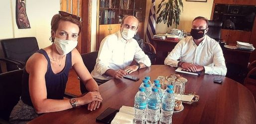 Συναντήθηκαν δήμαρχος Αριστοτέλη και Κ. Χατζηδάκης στην Αρναία