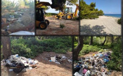 Χαλκιδική: Καθάρισαν τα μπάζα και τα σκουπίδια από τον Γλαρόκαβο