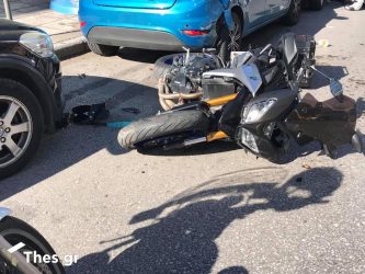 Θεσσαλονίκη: Τροχαίο στην Γ. Παπανδρέου – Στο νοσοκομείο 35χρονος