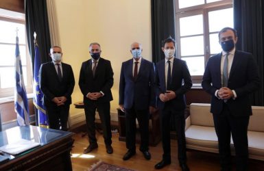 Συνάντηση Καλαφάτη με Γάλλους αξιωματούχους