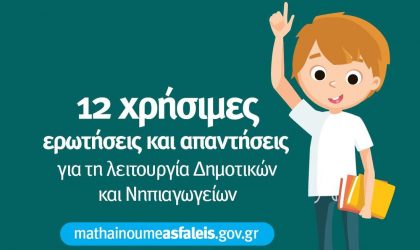 Τηλεκπαίδευση: 12 ερωτοαπαντήσεις για τη λειτουργία Δημοτικών και Νηπιαγωγείων από Δευτέρα