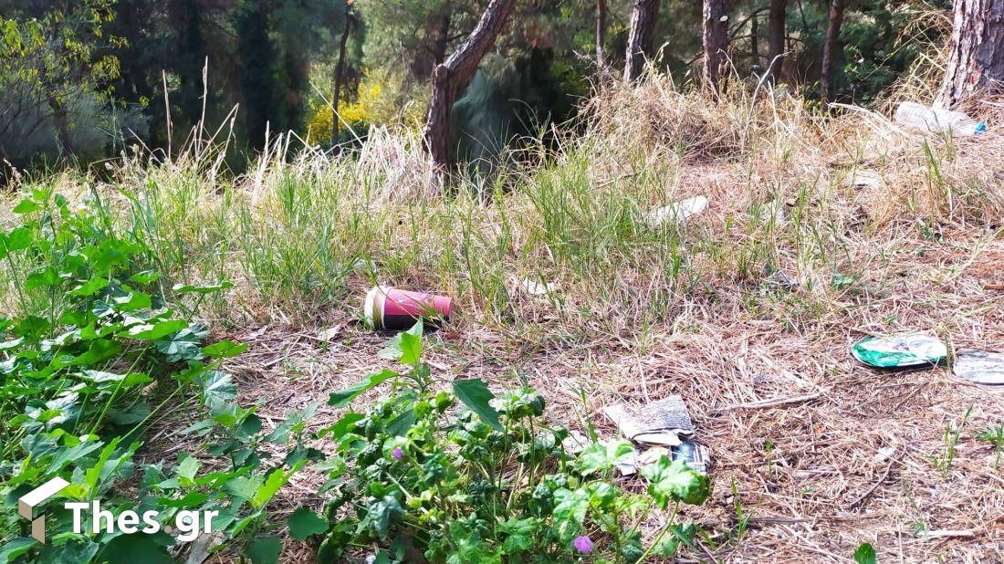 Θεσσαλονίκη δάσος Σέιχ Σου σκουπίδια