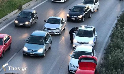 Καραμπόλα έξι αυτοκινήτων στον Περιφερειακό Θεσσαλονίκης