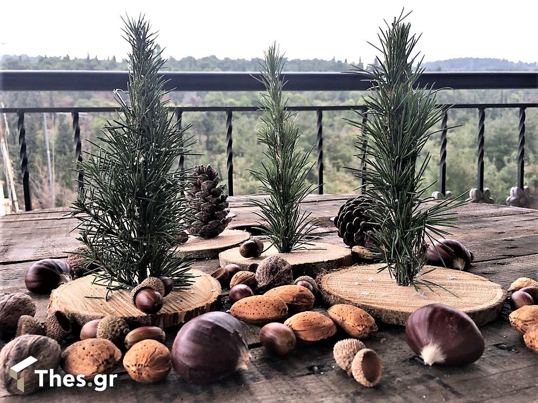DIY μίνι διακοσμητικά χριστουγεννιάτικα δέντρα δέντρο
