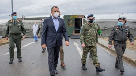 Το Γ’ Σώμα στρατού και το 424 Γ.Σ.Ν.Ε. επισκέφθηκε ο Νίκος Παναγιωτόπουλος