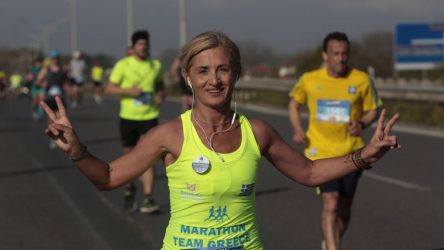 Η Μαρία Πολύζου τρέχει στο εορταστικό Thessaloniki Virtual Marathon