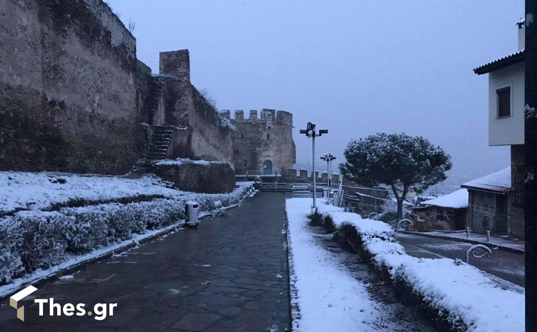 καιρός Θεσσαλονίκη χιόνια