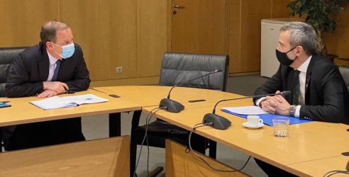 Για ΟΑΣΘ, μετρό και έργα στην Θεσσαλονίκη συζήτησαν Καραμανλής-Ζέρβας