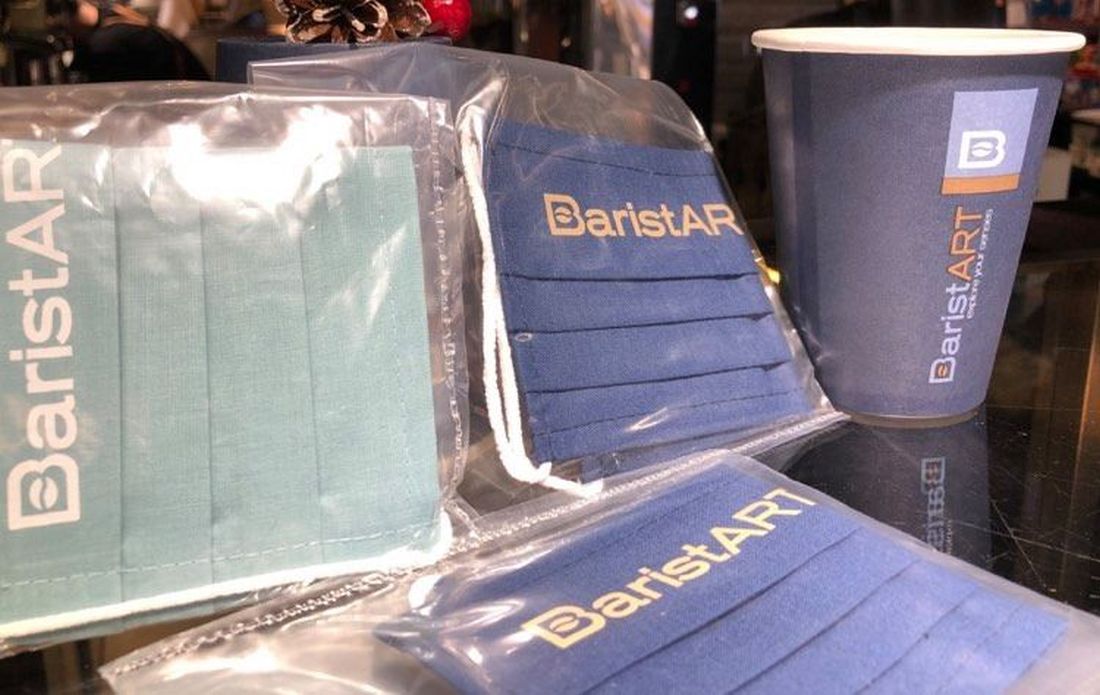 baristART καφέ Θεσσαλονίκη μάσκα προσφορά