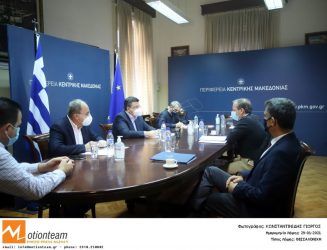 Για τα έργα στην Θεσσαλονίκη και στην Κεντρική Μακεδονία συζήτησαν Καραμανλής-Τζιτζικώστας