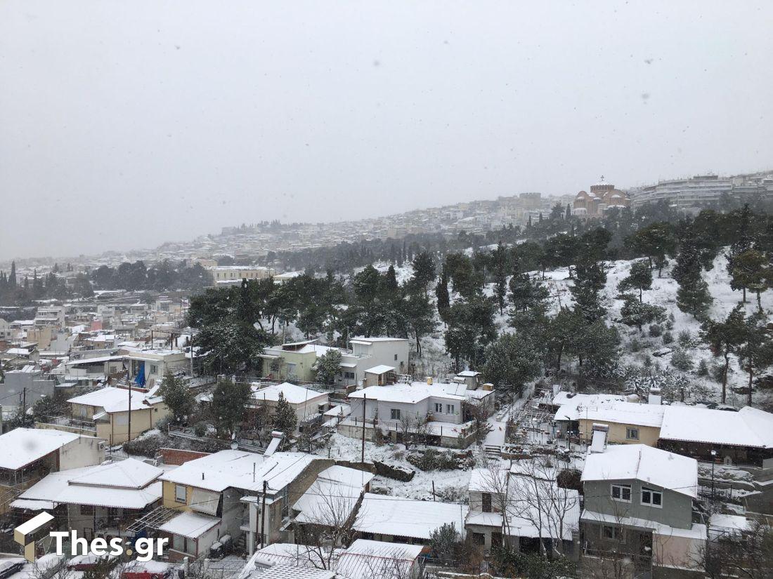 Θεσσαλονίκη χιόνια εικόνες