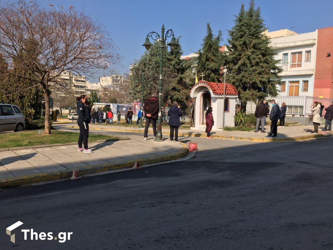 rapid test σε πάρκο στον Εύοσμο Εύοσμος