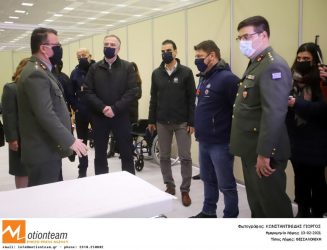 Το εμβολιαστικό κέντρο στη ΔΕΘ επιθεώρησαν Καλαφάτης – Χαρδαλιάς (ΦΩΤΟ)