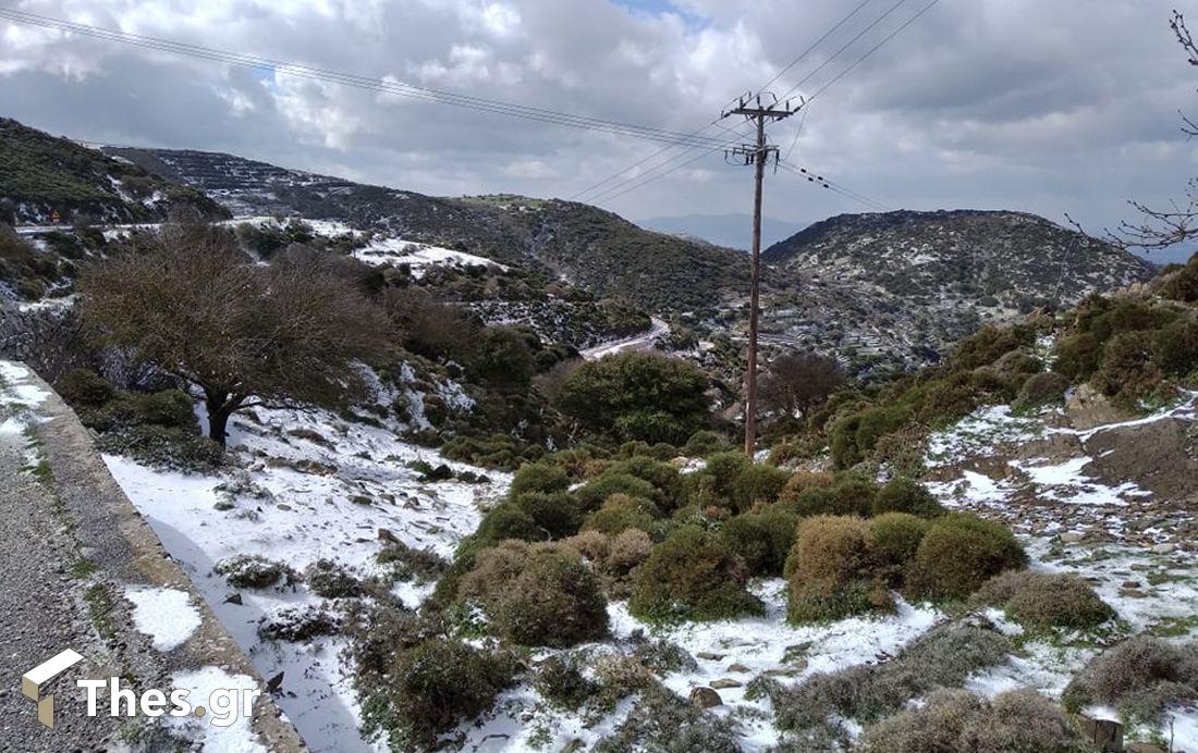 Νάξος χιόνια