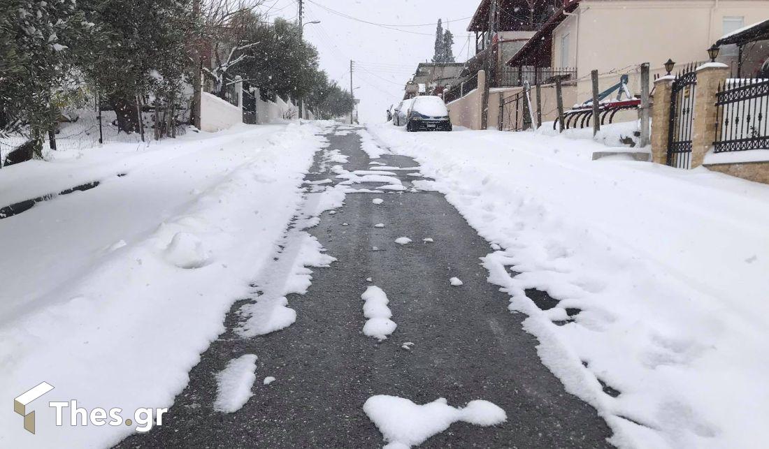δρόμος χιόνι Πιερία