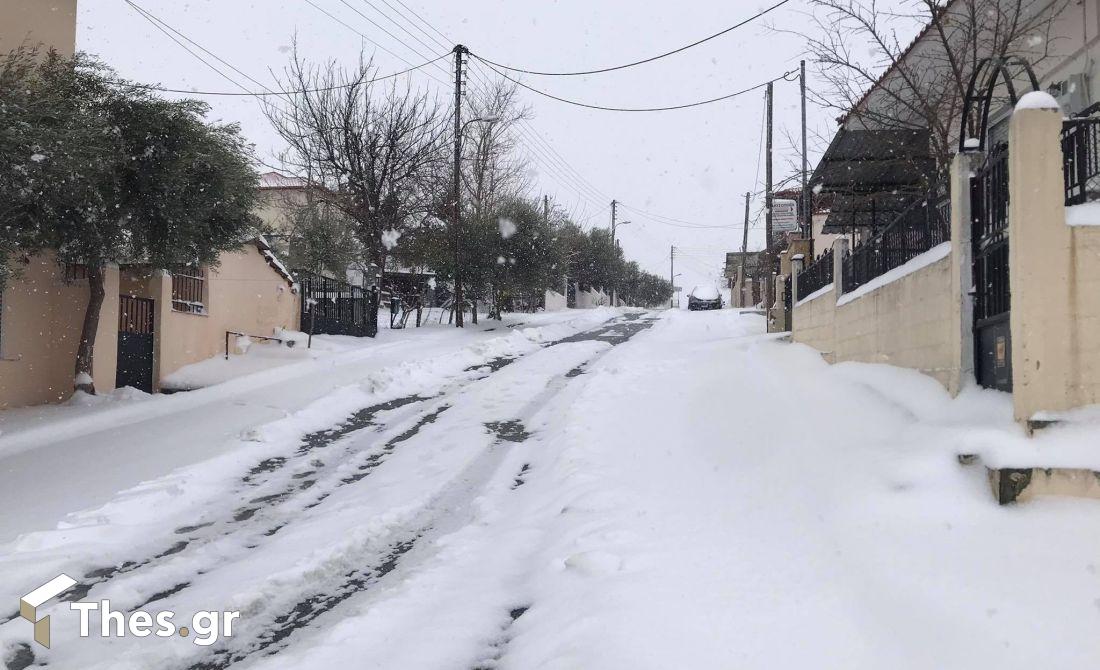 δρόμος χιόνι Πιερία