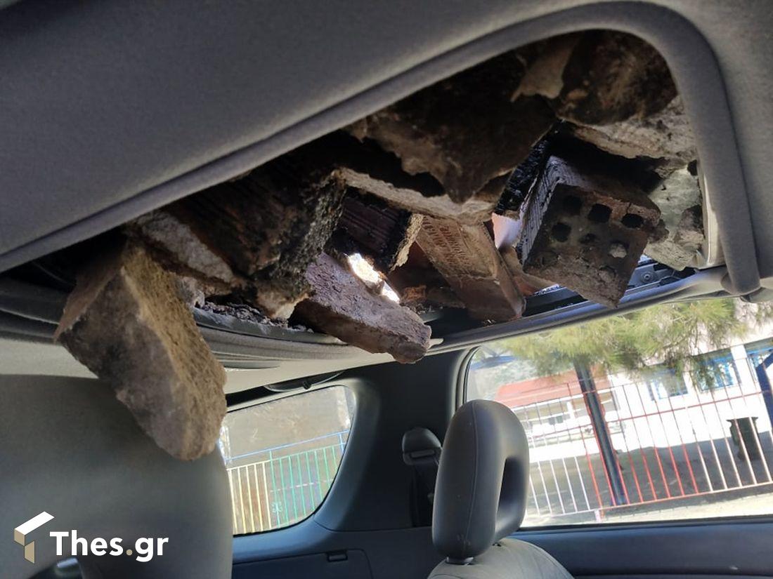 σεισμός ζημιές αυτοκίνητο Θεσσαλία