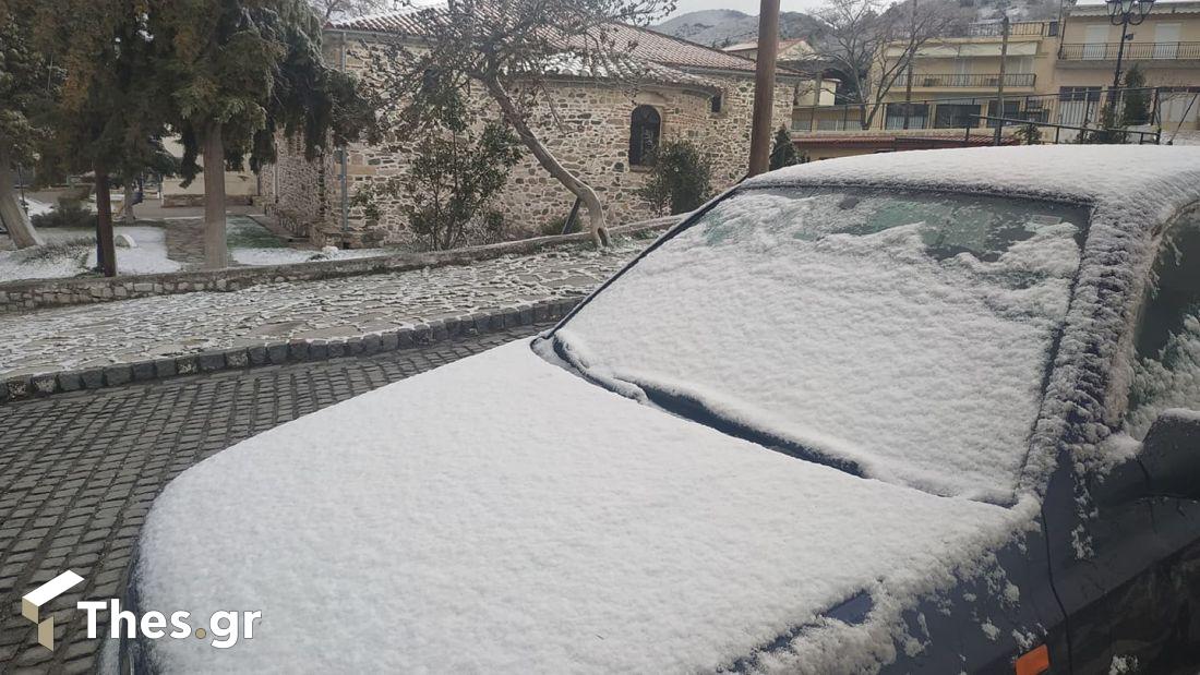 χιόνισε στον Σοχό καιρός