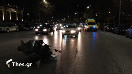 Θεσσαλονίκη: Ενας τραυματίας έπειτα από σύγκρουση αυτοκινήτου με δίκυκλο
