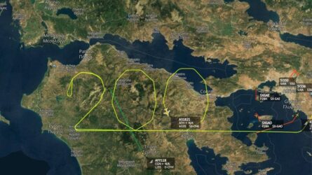Aegean: Αεροπλάνο σχημάτισε τον αριθμό 200 πετώντας πάνω από την Πελοπόννησο