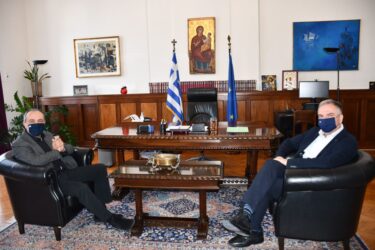 Τον Θεόδωρο Καράογλου υποδέχθηκε ο Σταύρος Καλαφάτης