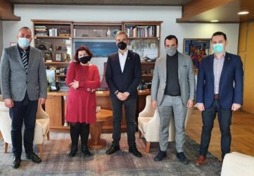 Ο πρόεδρος του ΓΣ Ηρακλής στο δημαρχείο Θεσσαλονίκης