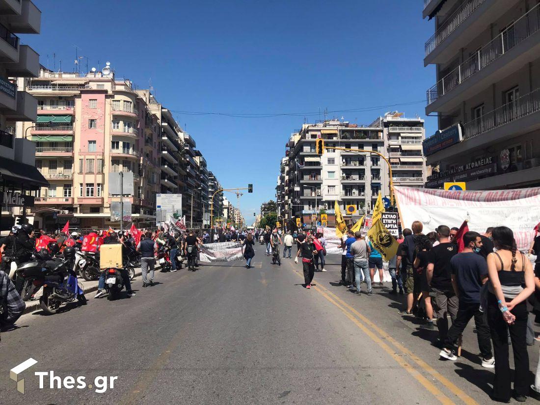 Θεσσαλονίκη πορείες εργατική πρωτομαγιά