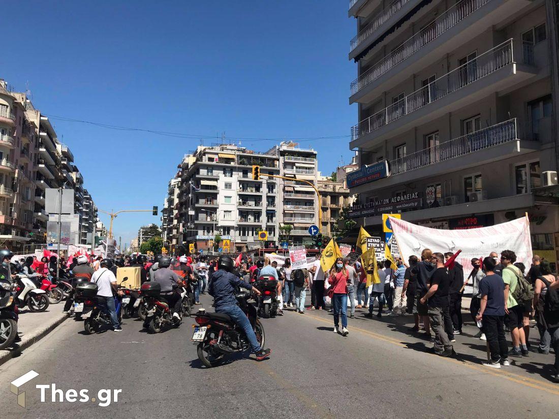 Θεσσαλονίκη πορείες εργατική πρωτομαγιά