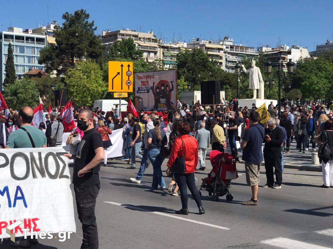 Πρωτομαγιά συγκέντρωση Θεσσαλονίκη Βενιζέλου