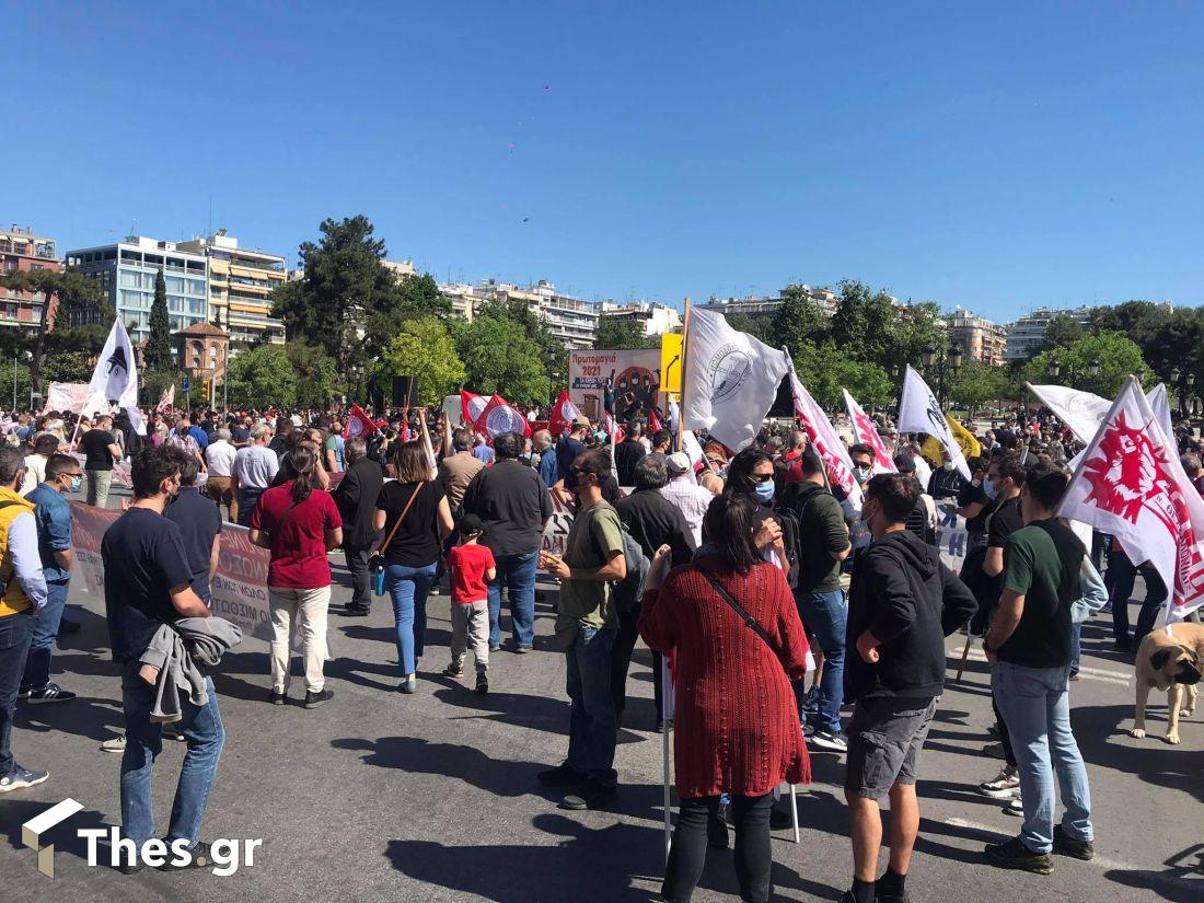 Πρωτομαγιά συγκέντρωση Θεσσαλονίκη Βενιζέλου