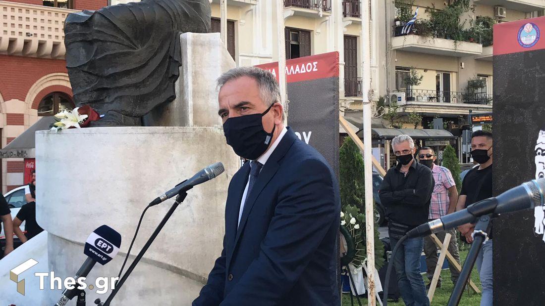 Σταύρος Καλαφάτης υφυπουργός Μακεδονίας Θράκης στην εκδήλωση της ΠΟΕ για τη Γενοκτονία των Ποντίων