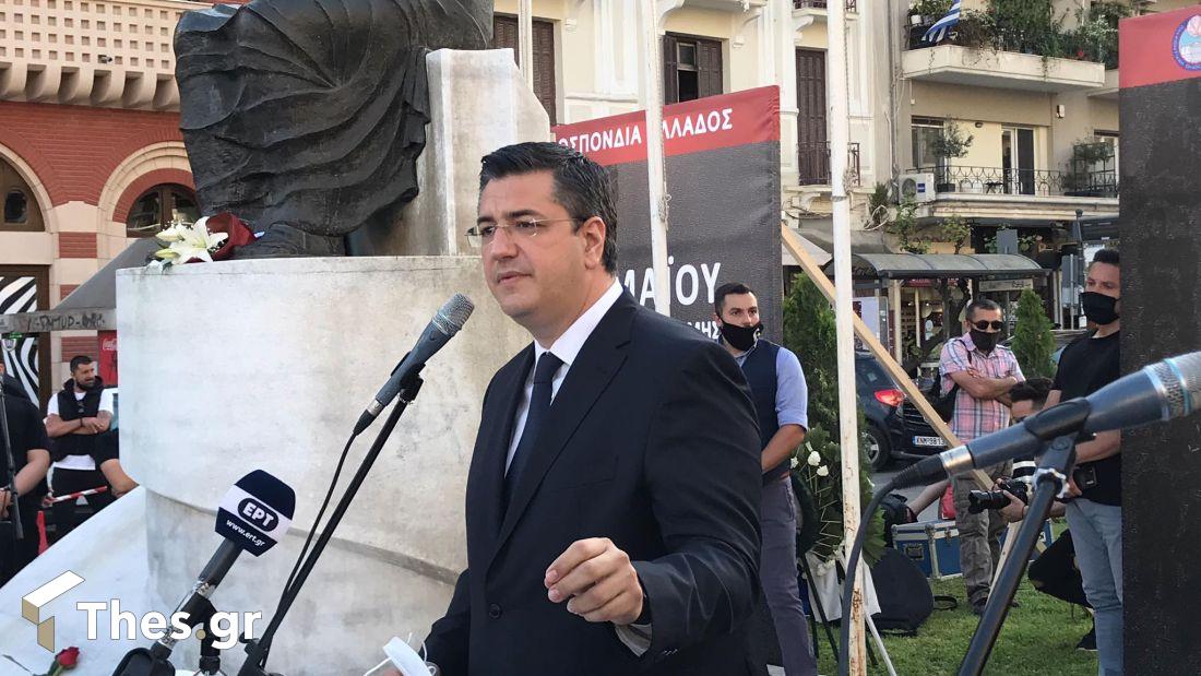 Απόστολος Τζιτζικώστας Περιφερειάρχης Κεντρικής Μακεδονίας στην εκδήλωση της ΠΟΕ για τη Γενοκτονία των Ποντίων