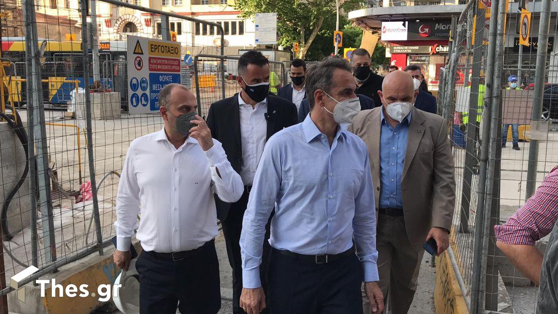 Κυριάκος Μητσοτάκης επίσκεψη στο μετρό αρχαία