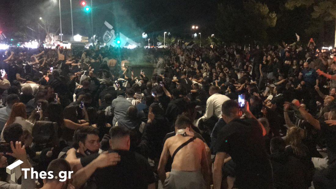 ΠΑΟΚ πανηγυρισμοί κόσμος Λευκός Πύργος Κύπελλο