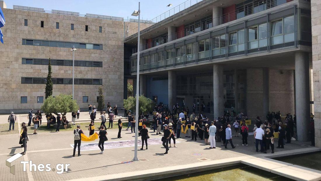 Θεσσαλονίκη διαμαρτυρία μετρό
