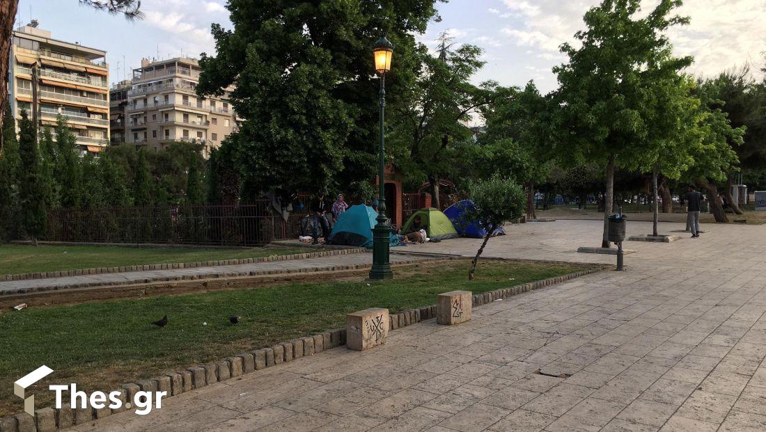 Θεσσαλονίκη σκηνές πρόσφυγες