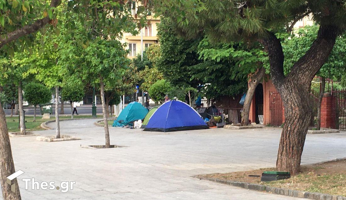 Θεσσαλονίκη σκηνές πρόσφυγες
