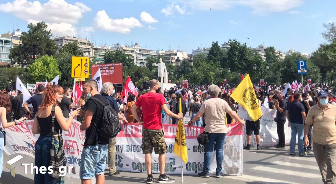 Θεσσαλονίκη συγκέντρωση πορεία απεργία