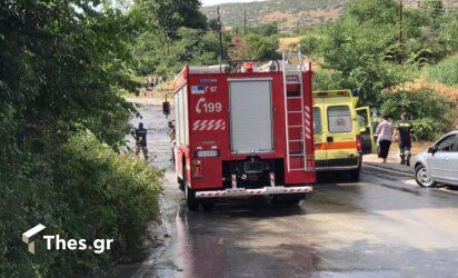 Τροχαίο ατύχημα με έναν άνδρα στην παλαιά Ε.Ο. Θεσσαλονίκης – Καβάλας