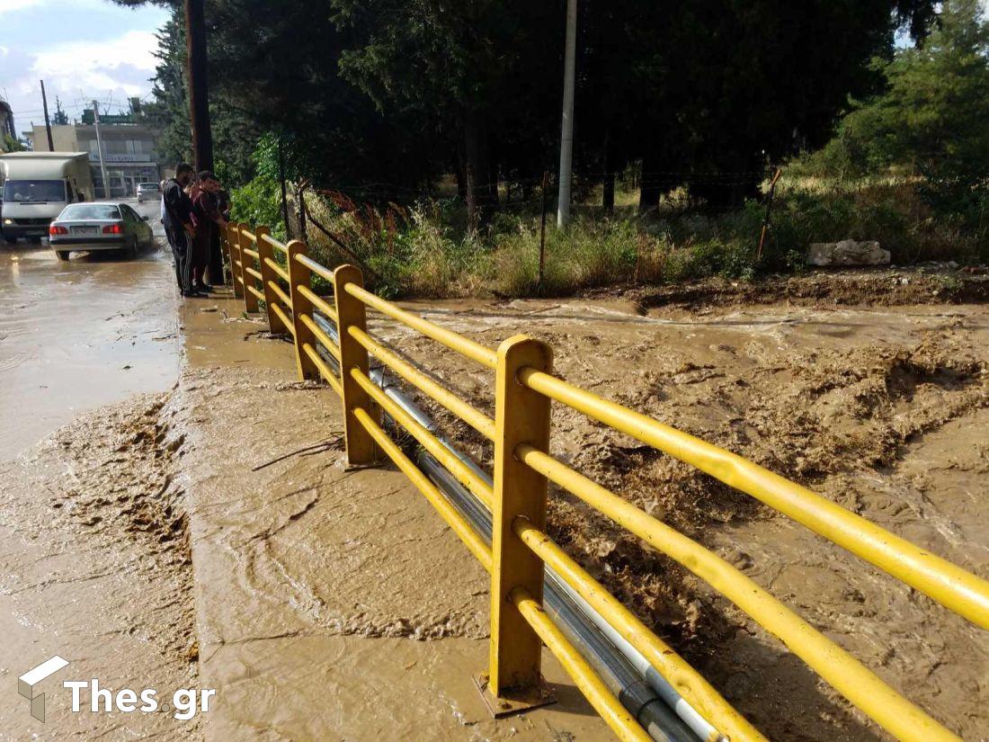 φούσκωσαν ρέματα στη δυτική Θεσσαλονίκη