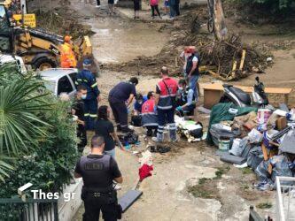 Θεσσαλονίκη: Τραγική κατάληξη για το άτομο που παρασύρθηκε από χείμαρρο (ΒΙΝΤΕΟ & ΦΩΤΟ)