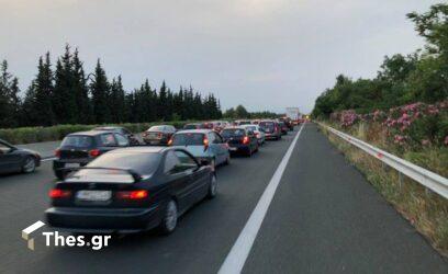 Θεσσαλονίκη: Καραμπόλα με πολλά οχήματα στην ΠΑΘΕ – Ουρές τα αυτοκίνητα